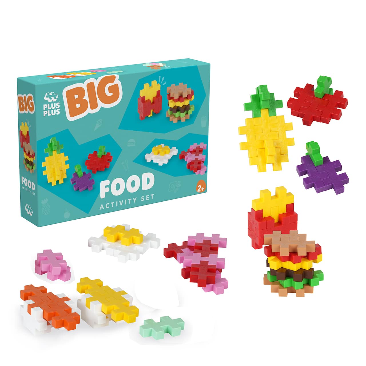 Plus-Plus® Building Blocks BIG Food Activity Set